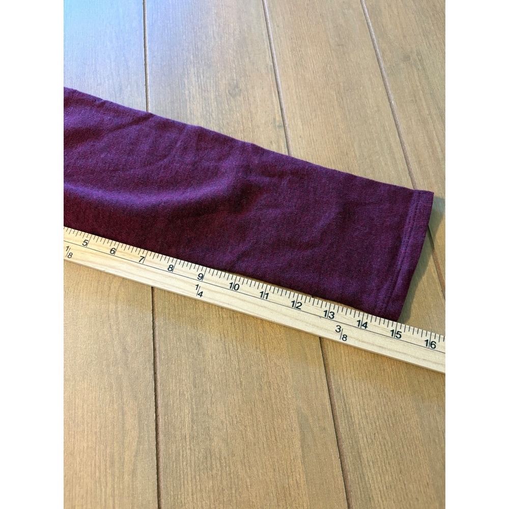 J. Jill Fit Tunic Hoodie Women Small Petite Burgundy Cotton Modal Activewear Top - Picture 10 of 11